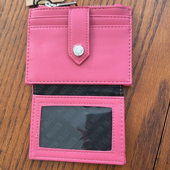 Steve Madden Small Card Case/Wallet Pink- NWT - Picture 5 of 8
